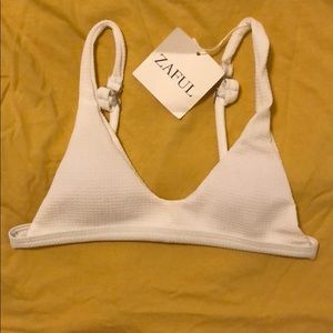 Zaful White Bikini Top